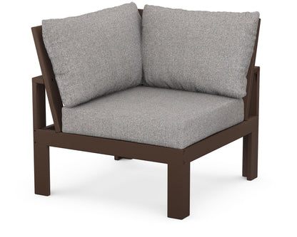 Unbranded Modular Corner Chair in Mahogany / Grey Mist