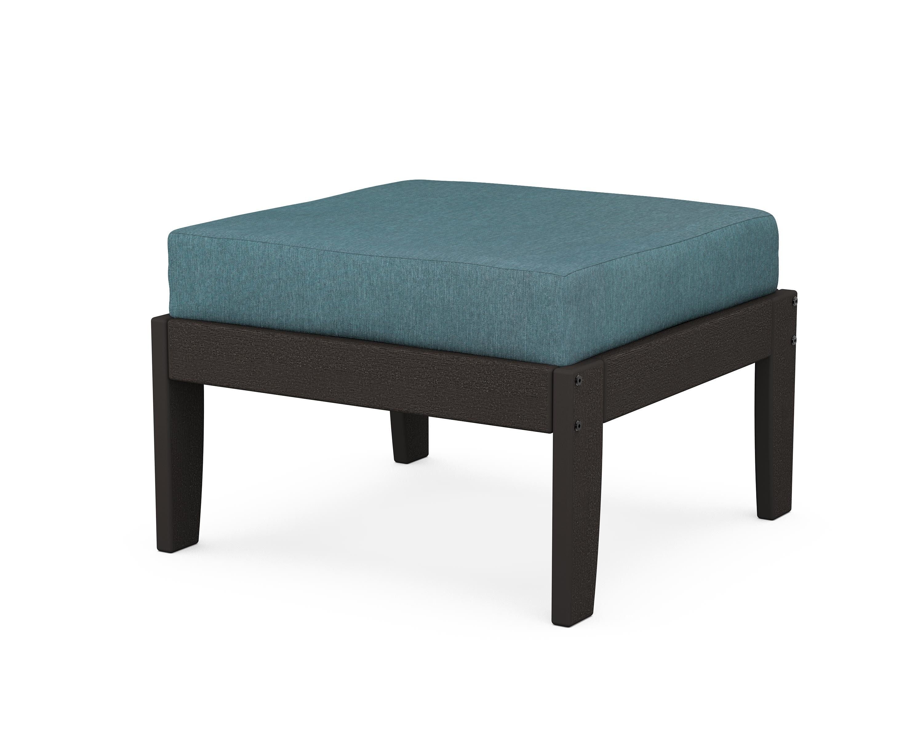 Unbranded Modular Ottoman - Classic in Vintage Coffee / Ocean Teal