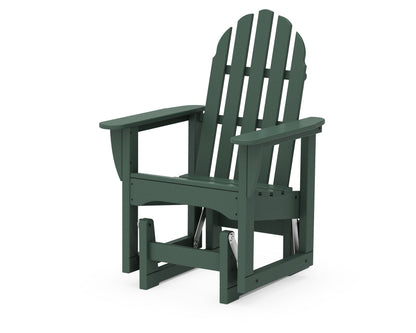 POLYWOOD® Classic Adirondack Glider Chair in Green