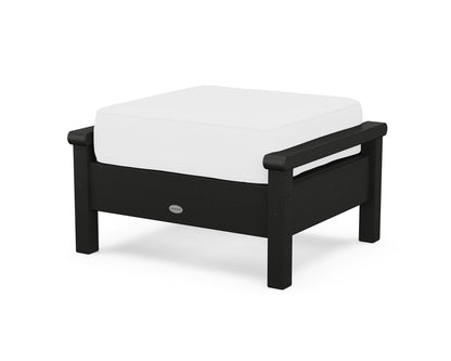 POLYWOOD® Harbour Deep Seating Ottoman in Black / Natural
