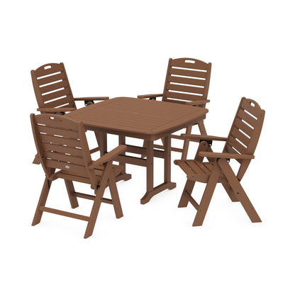 Nautical Highback Chair 5-Piece Dining Set