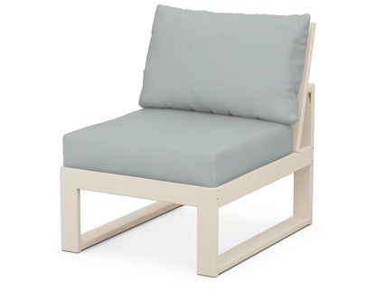 Unbranded Modular Armless Chair in Sand / Spa