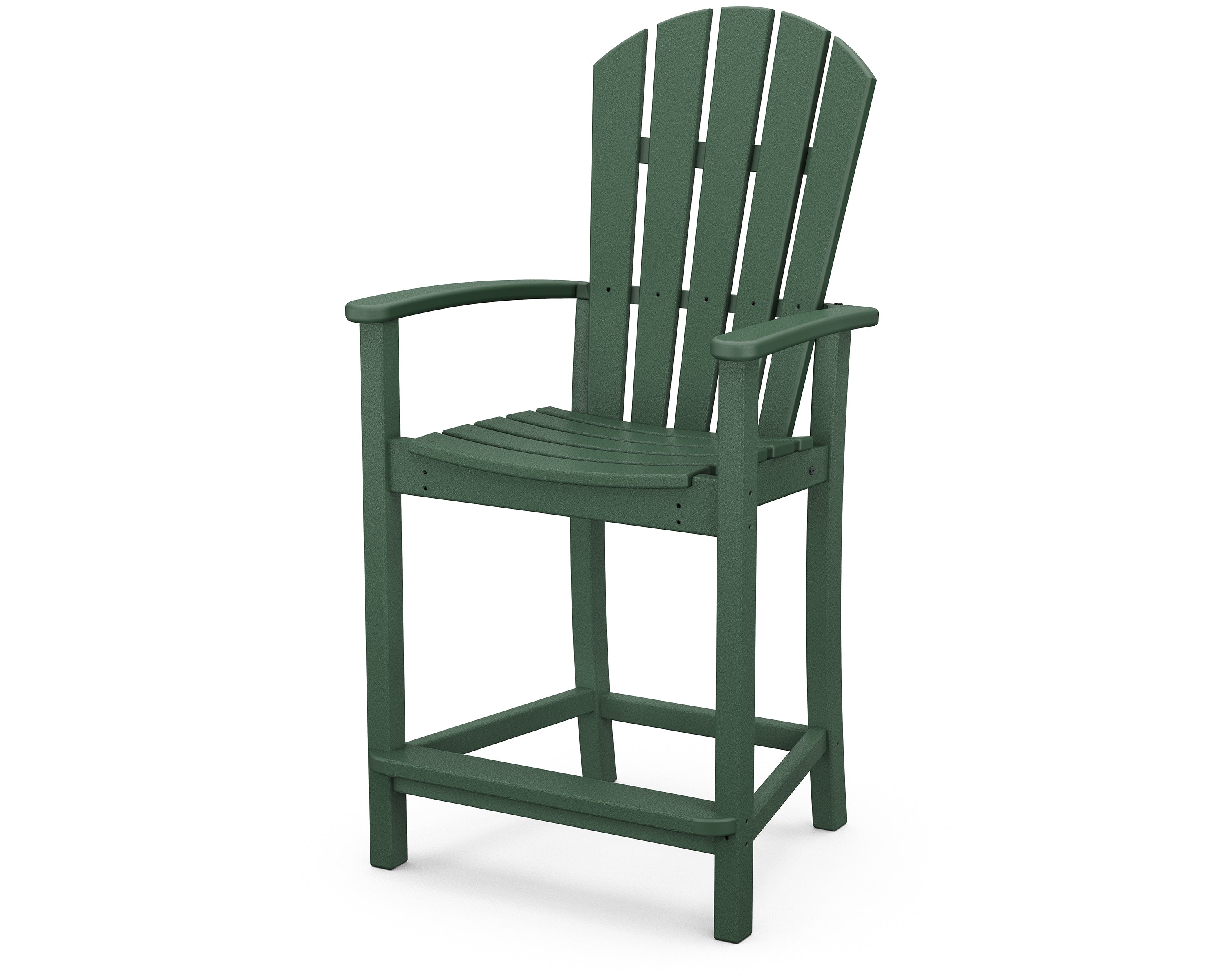 POLYWOOD® Palm Coast Counter Chair in Green