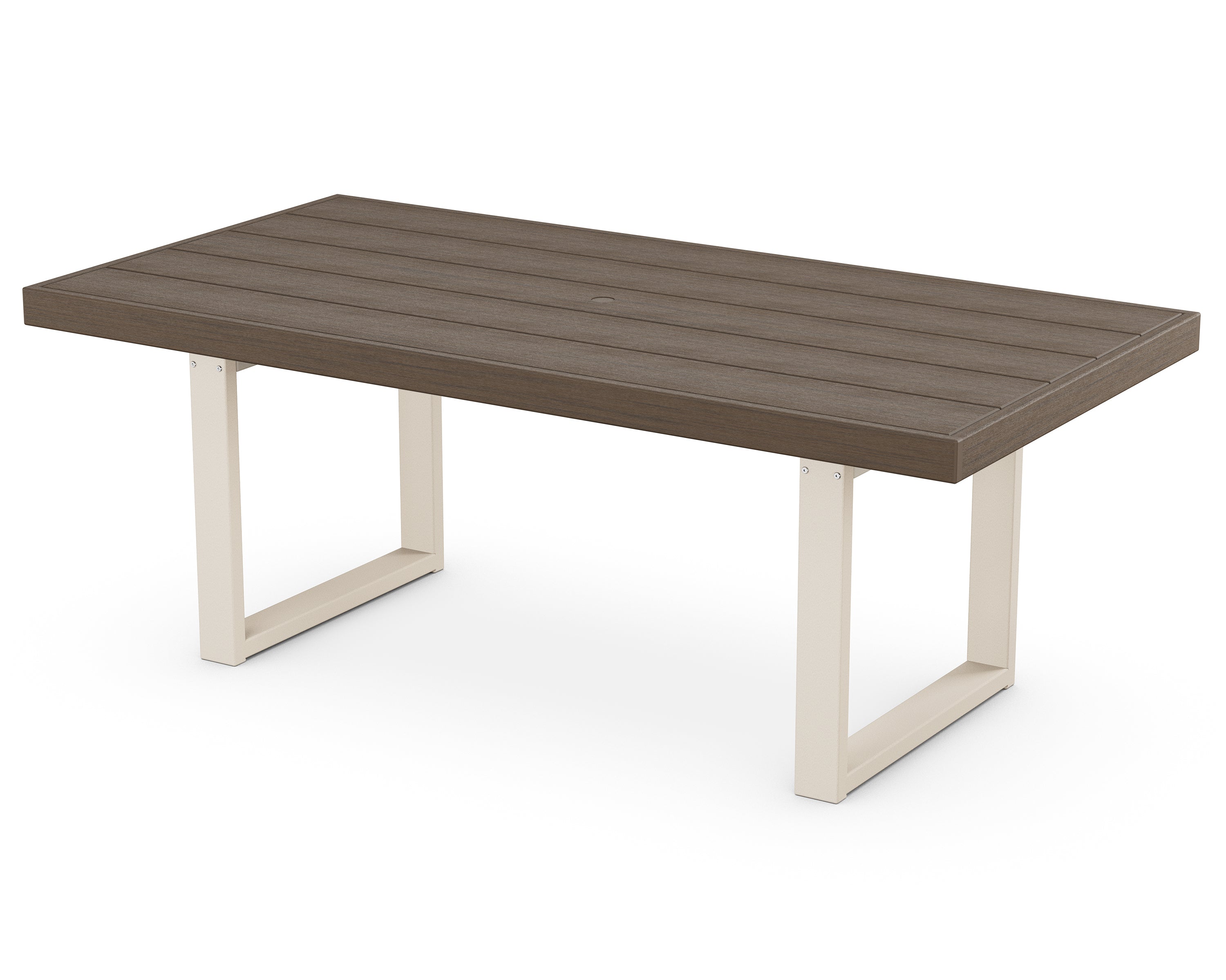 POLYWOOD® EDGE 40" x 78" Dining Table in Sand / Kona