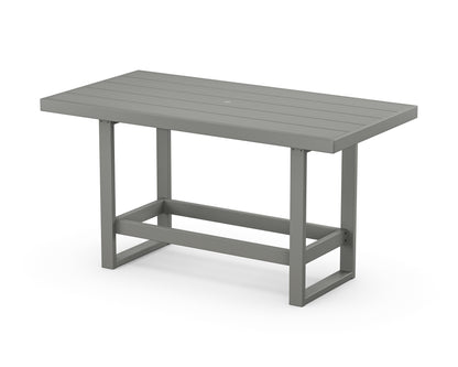 POLYWOOD® EDGE 40" x 78" Bar Table in Slate Grey