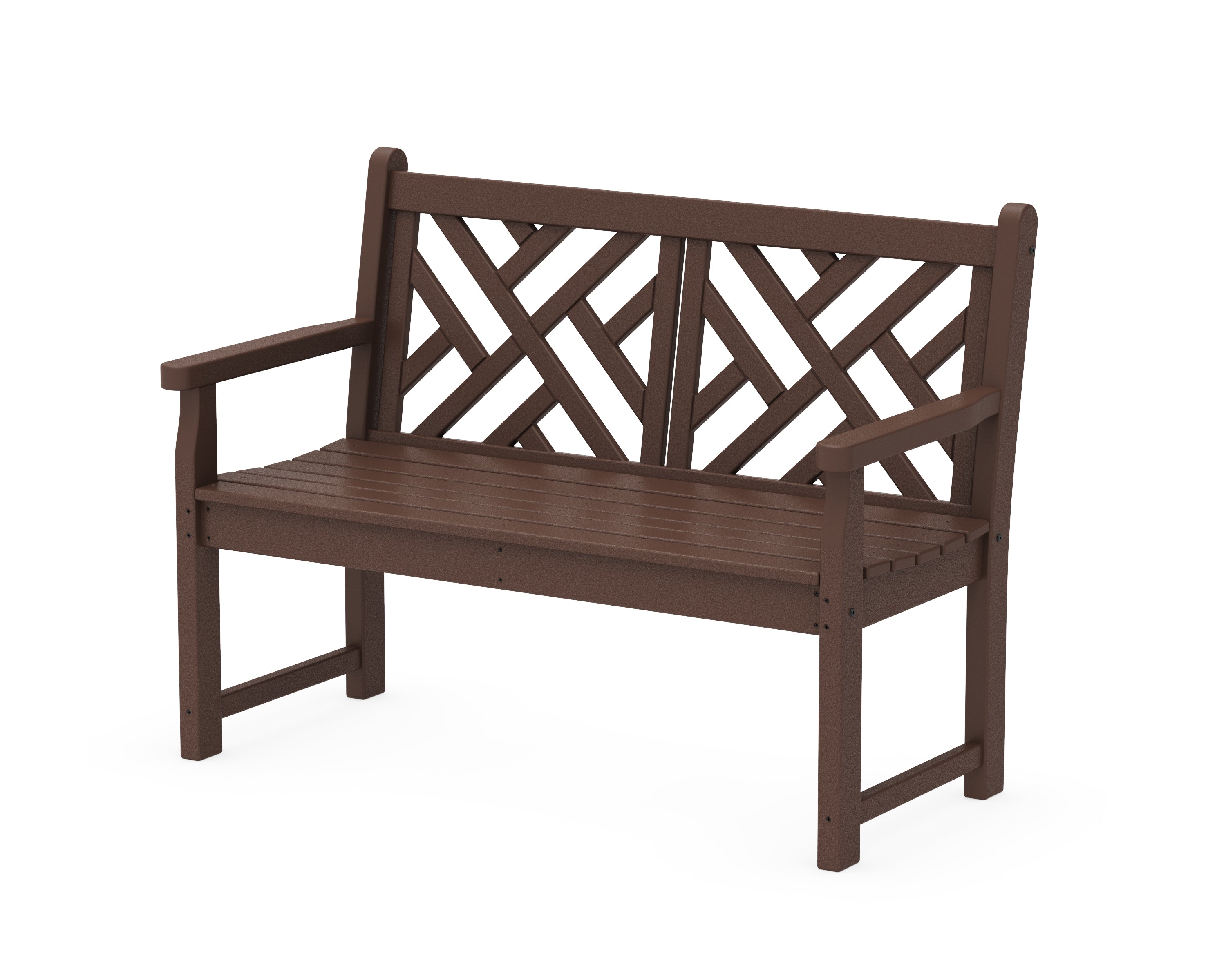 POLYWOOD® Chippendale 48" Bench in Mahogany