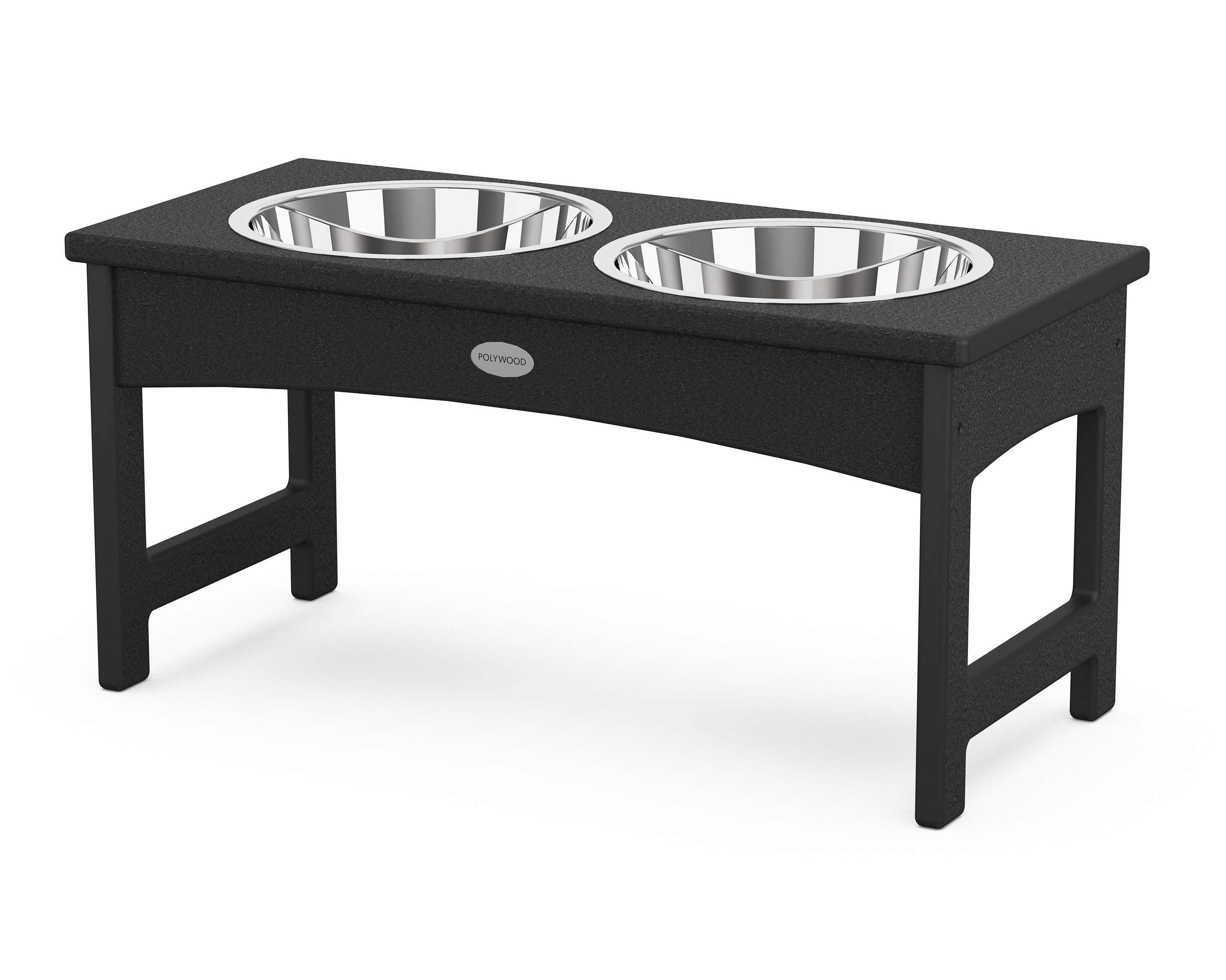 POLYWOOD® Pet Feeder in Black