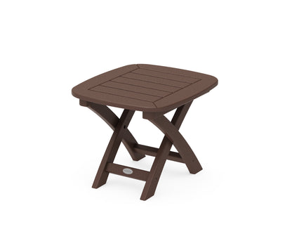 POLYWOOD® Nautical 21" x 18" Side Table in Mahogany