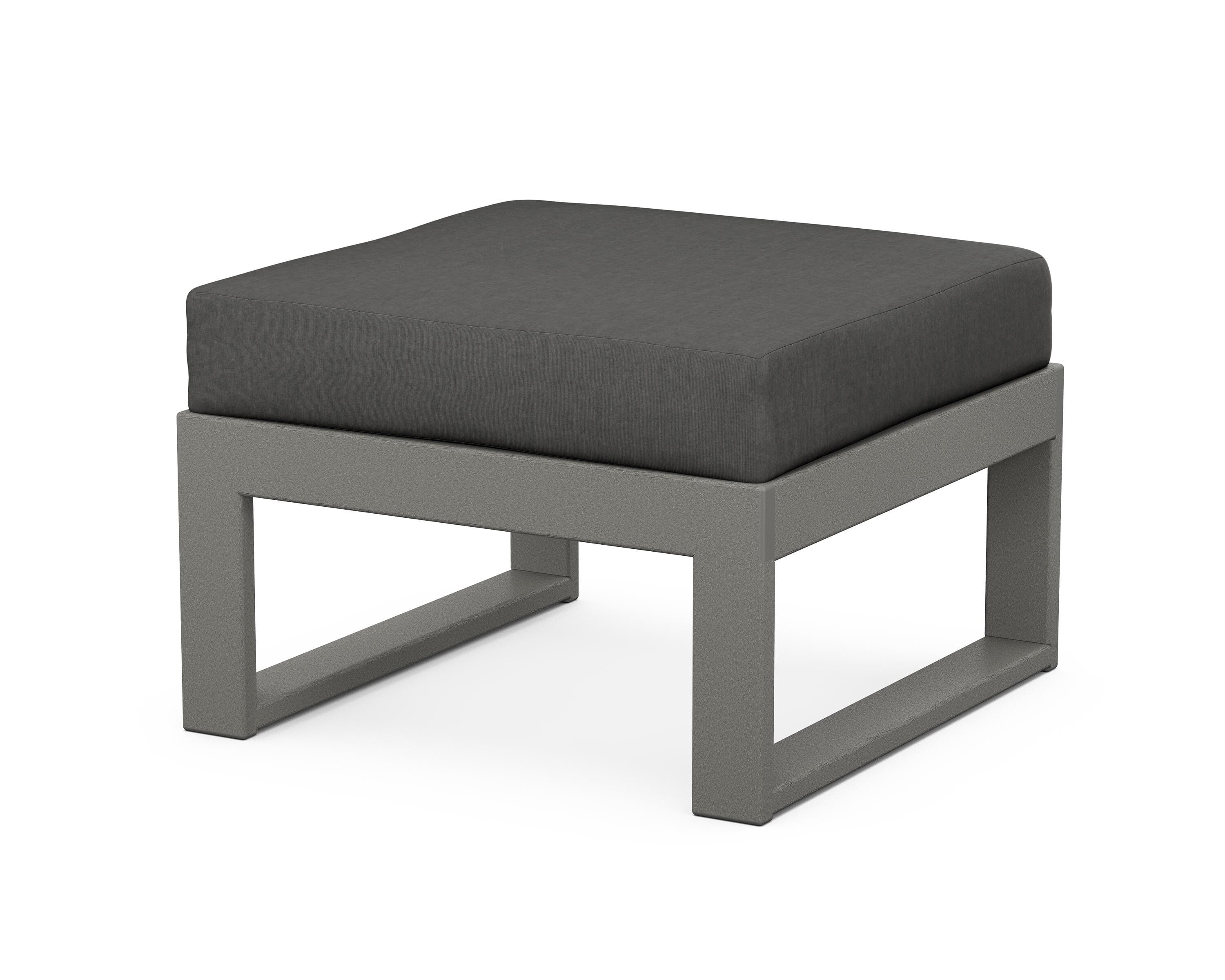 Unbranded Modular Ottoman - Modern in Slate Grey / Spectrum Carbon