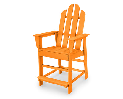 POLYWOOD® Long Island Counter Chair in Tangerine