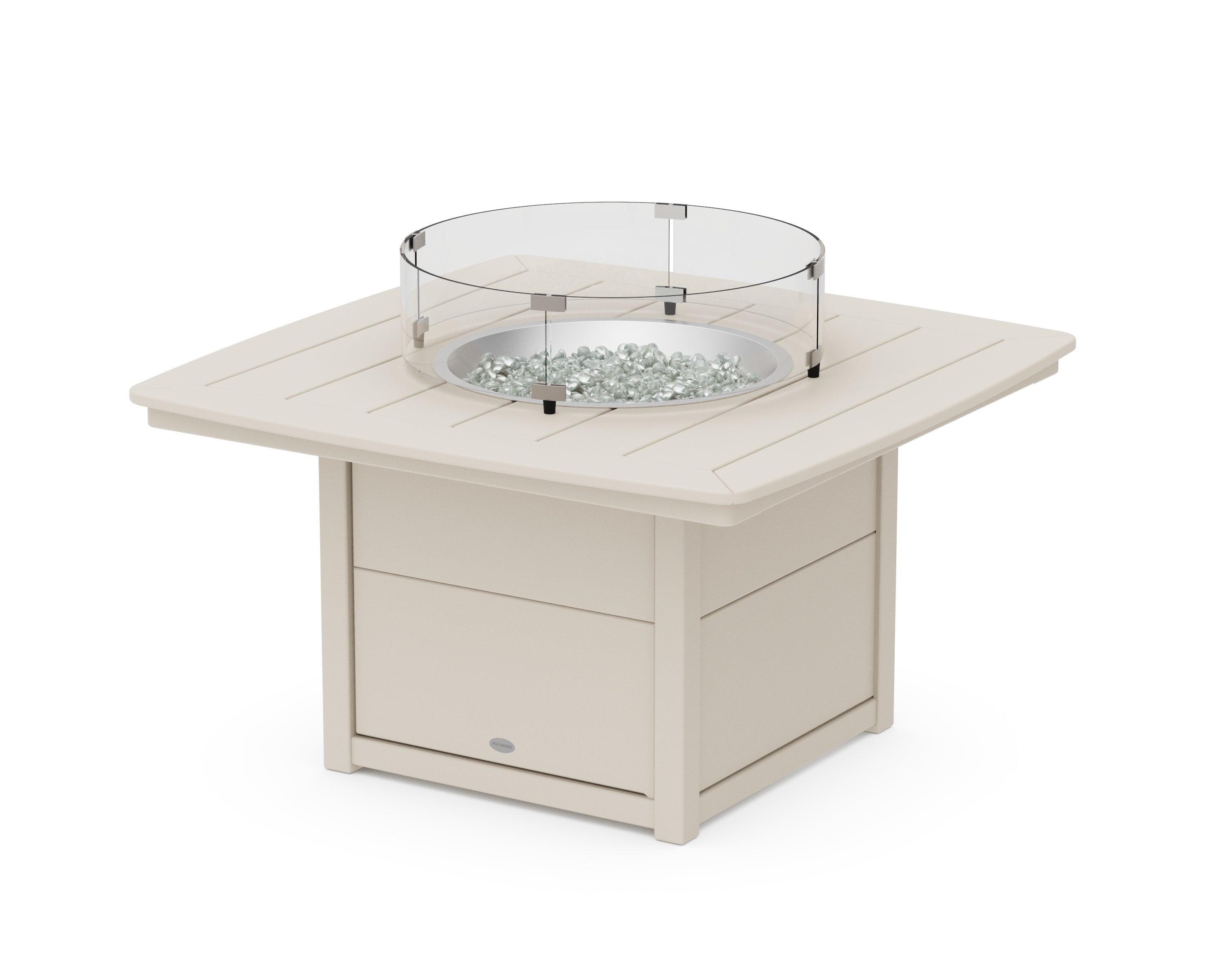 POLYWOOD® Nautical 42" Fire Pit Table in Sand