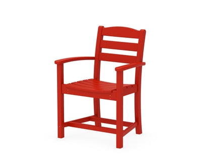 POLYWOOD® La Casa Café Dining Arm Chair in Sunset Red