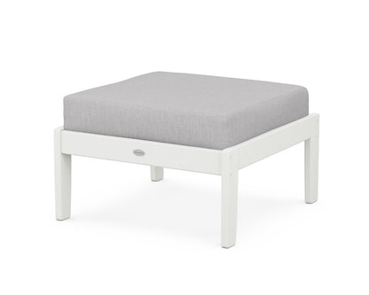 POLYWOOD® Braxton Deep Seating Ottoman in Vintage White / Granite