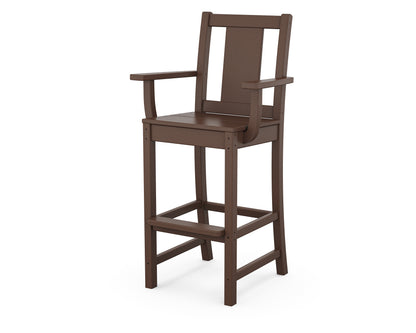 POLYWOOD® Prairie Bar Arm Chair in Mahogany