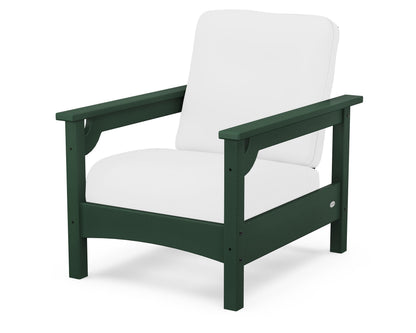 POLYWOOD® Club Chair in Green / Natural