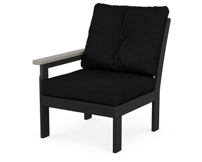 Vineyard Modular Left Arm Chair - Black