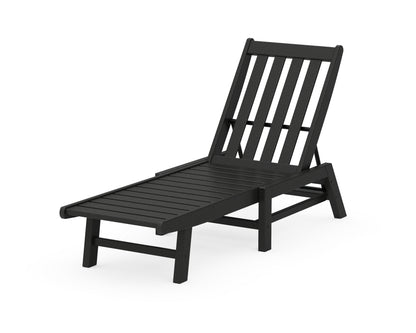 POLYWOOD® Vineyard Chaise in Black