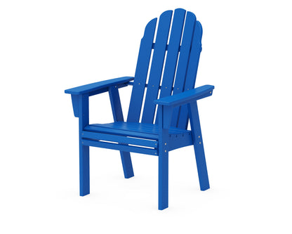 POLYWOOD® Vineyard Curveback Adirondack Dining Chair in Pacific Blue