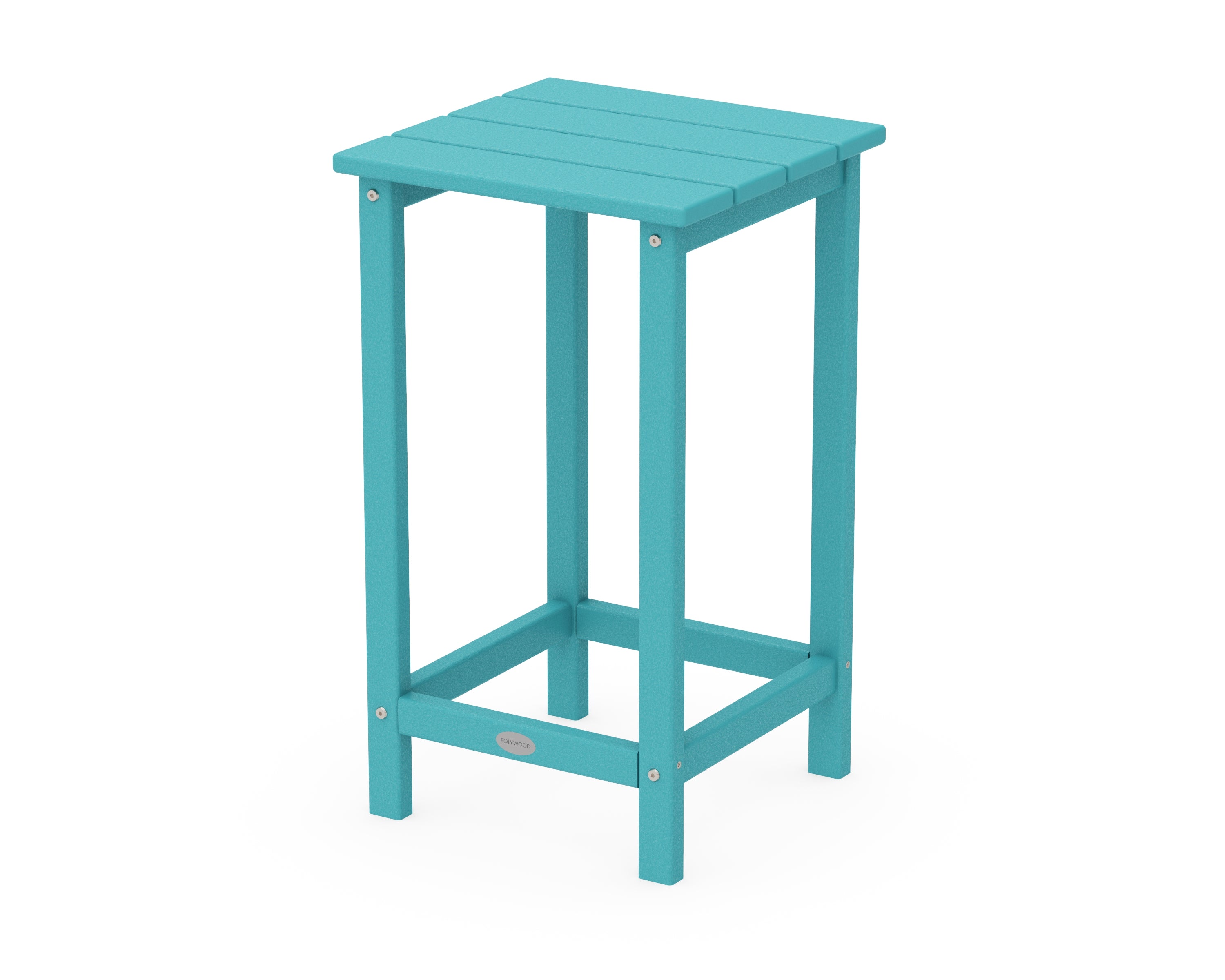 POLYWOOD® Long Island 26" Counter Side Table in Aruba
