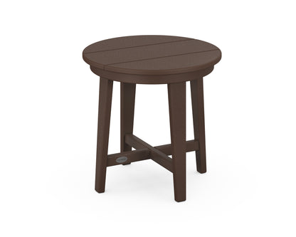 POLYWOOD® Newport 19" Round End Table in Mahogany