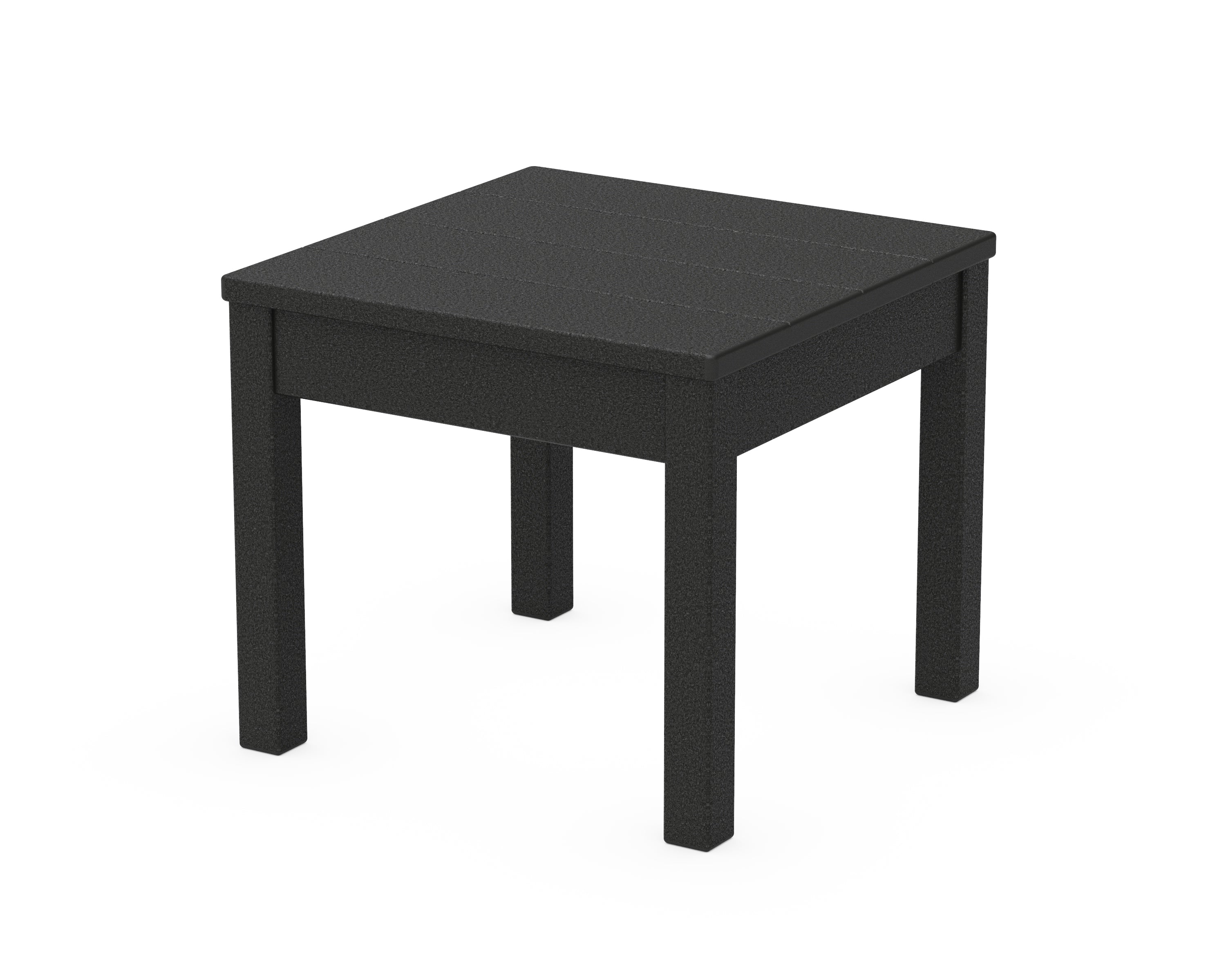 POLYWOOD® 22" Square End Table in Black