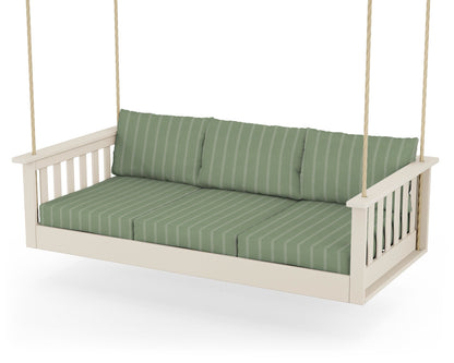 POLYWOOD® Vineyard Daybed Swing in Sand / Unwind Rainwashed