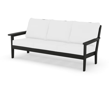 Country Living Cottage Deep Seating Sofa in Black / Natural