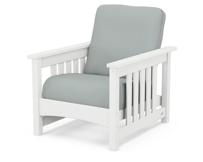 POLYWOOD® Club Mission Chair in White / Spa
