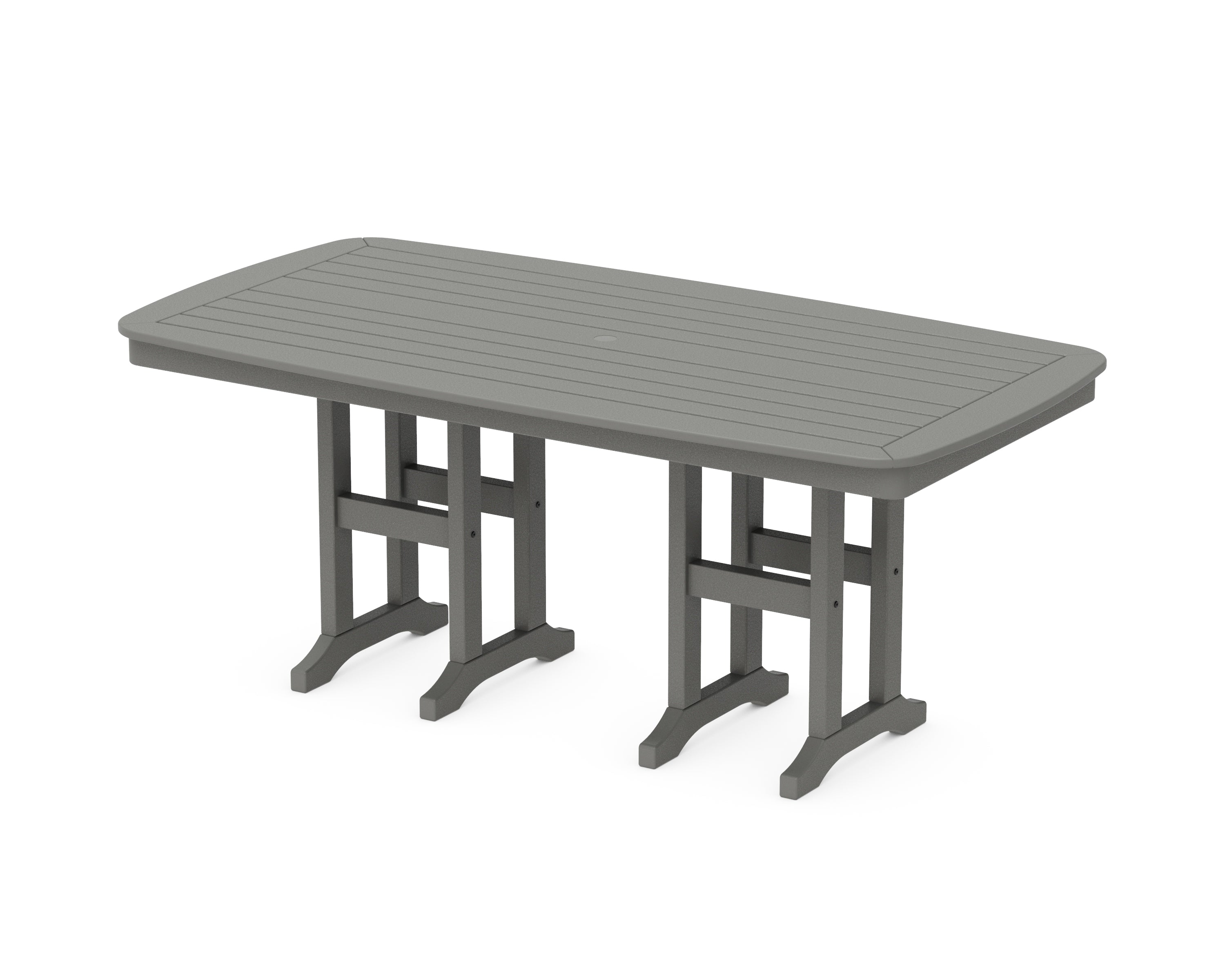 POLYWOOD® Nautical 37" x 72" Dining Table in Slate Grey
