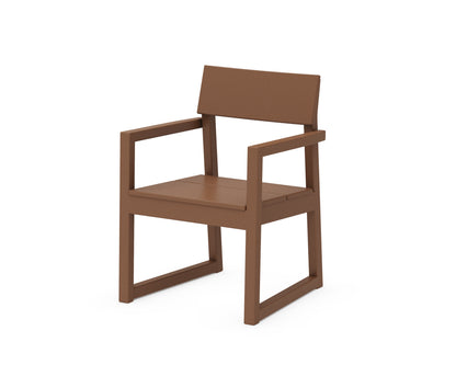 POLYWOOD® EDGE Dining Arm Chair in Teak