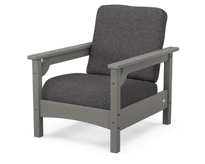 POLYWOOD® Club Chair in Slate Grey / Ash Charcoal