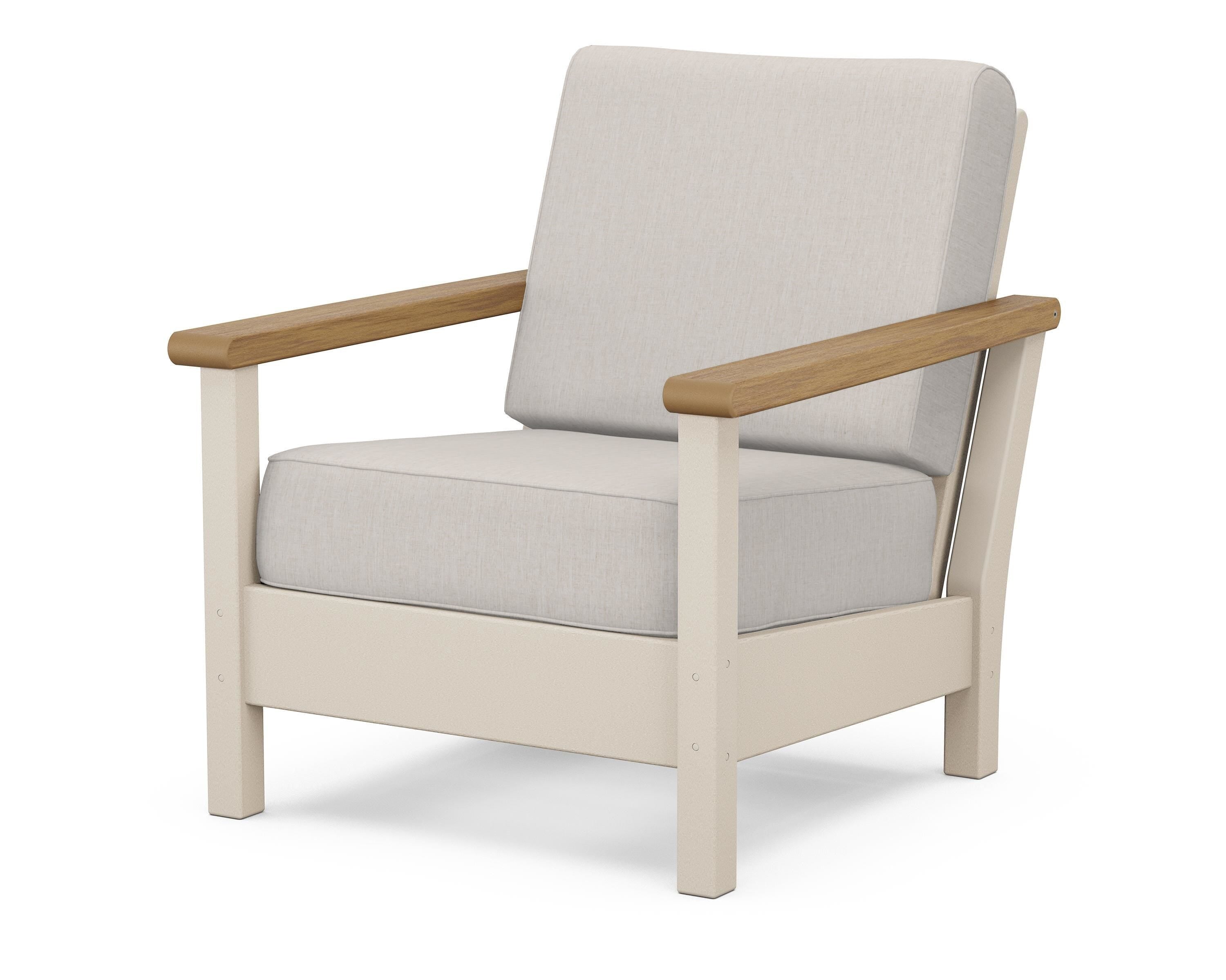POLYWOOD® Harbour Deep Seating Chair in Sand / Natural / Cast Ash