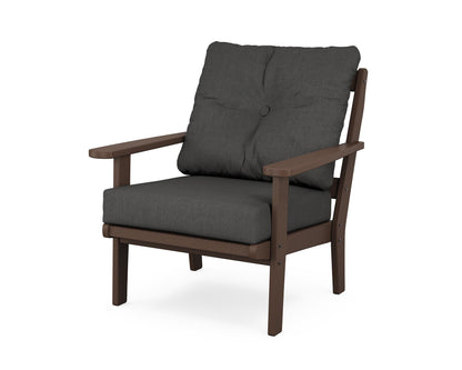 POLYWOOD® Mission Deep Seating Chair in Mahogany / Spectrum Carbon