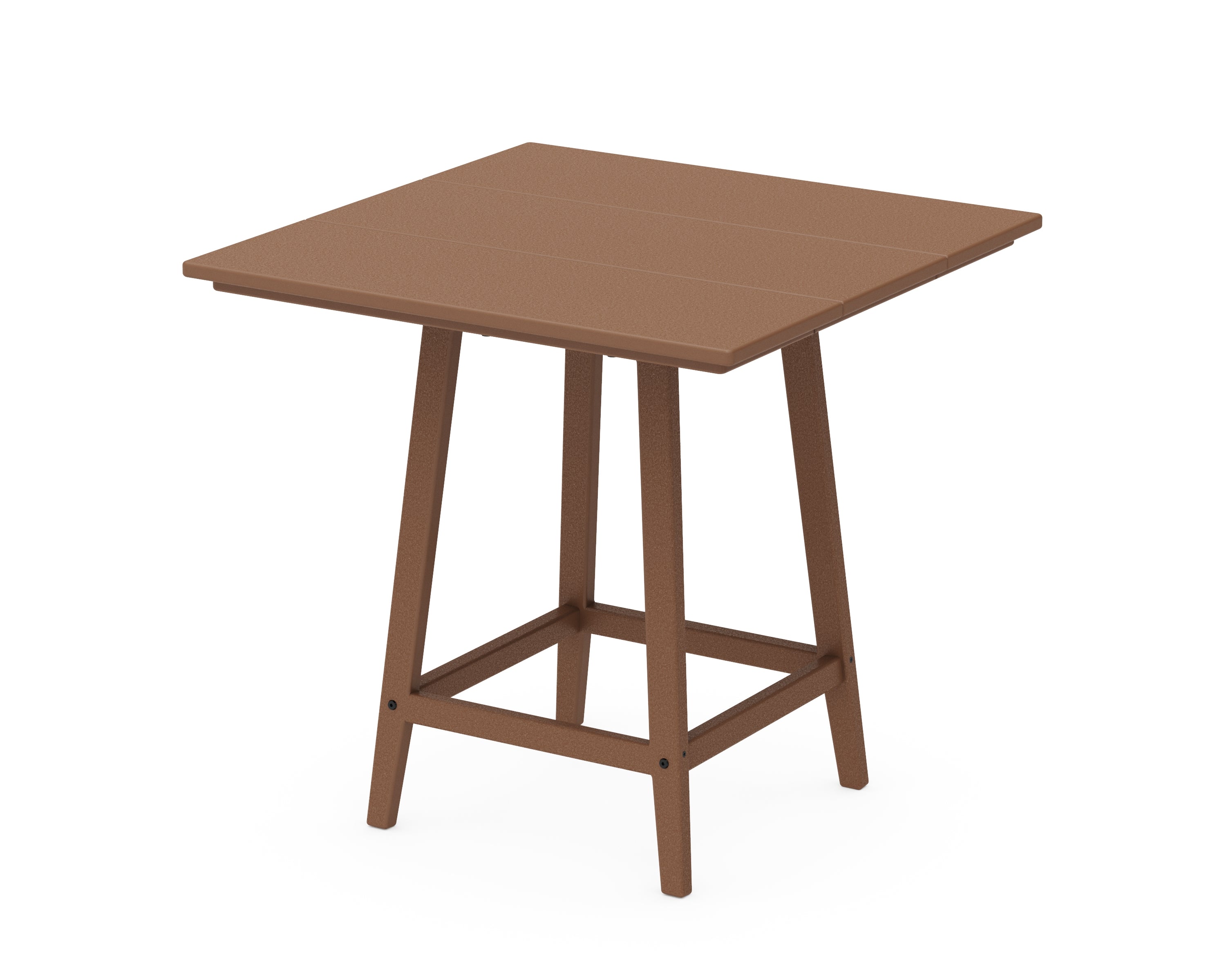 POLYWOOD® Studio 30" Square Bistro Table in Teak