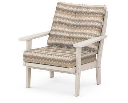 POLYWOOD® Lakeside Deep Seating Chair in Sand / Valley Dune