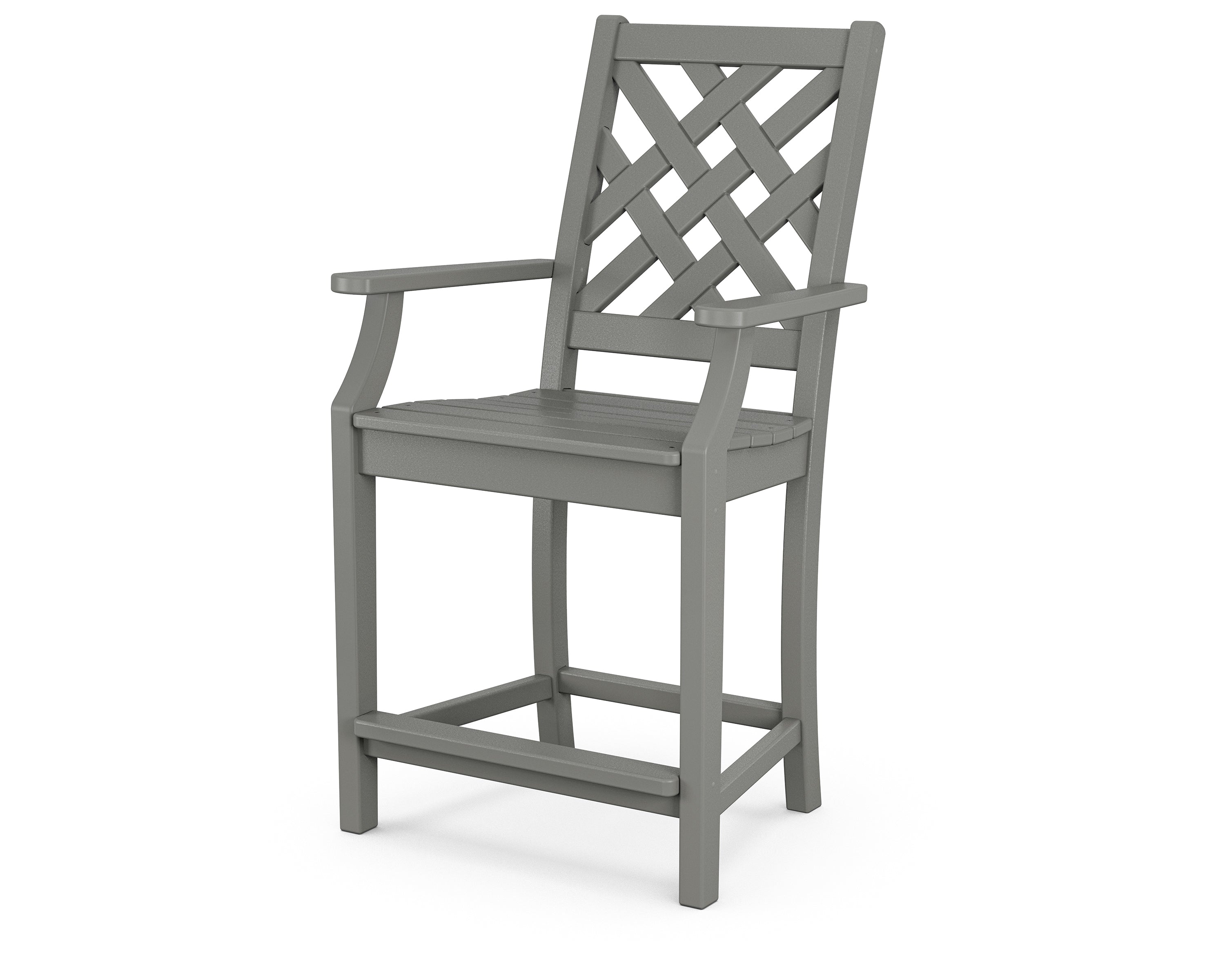 Country Living Wovendale Counter Arm Chair in Slate Grey
