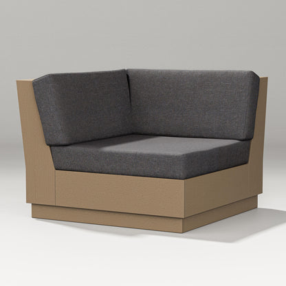 PW Designer Series Elevate Modular Corner Chair in Vintage Sahara / Ash Charcoal