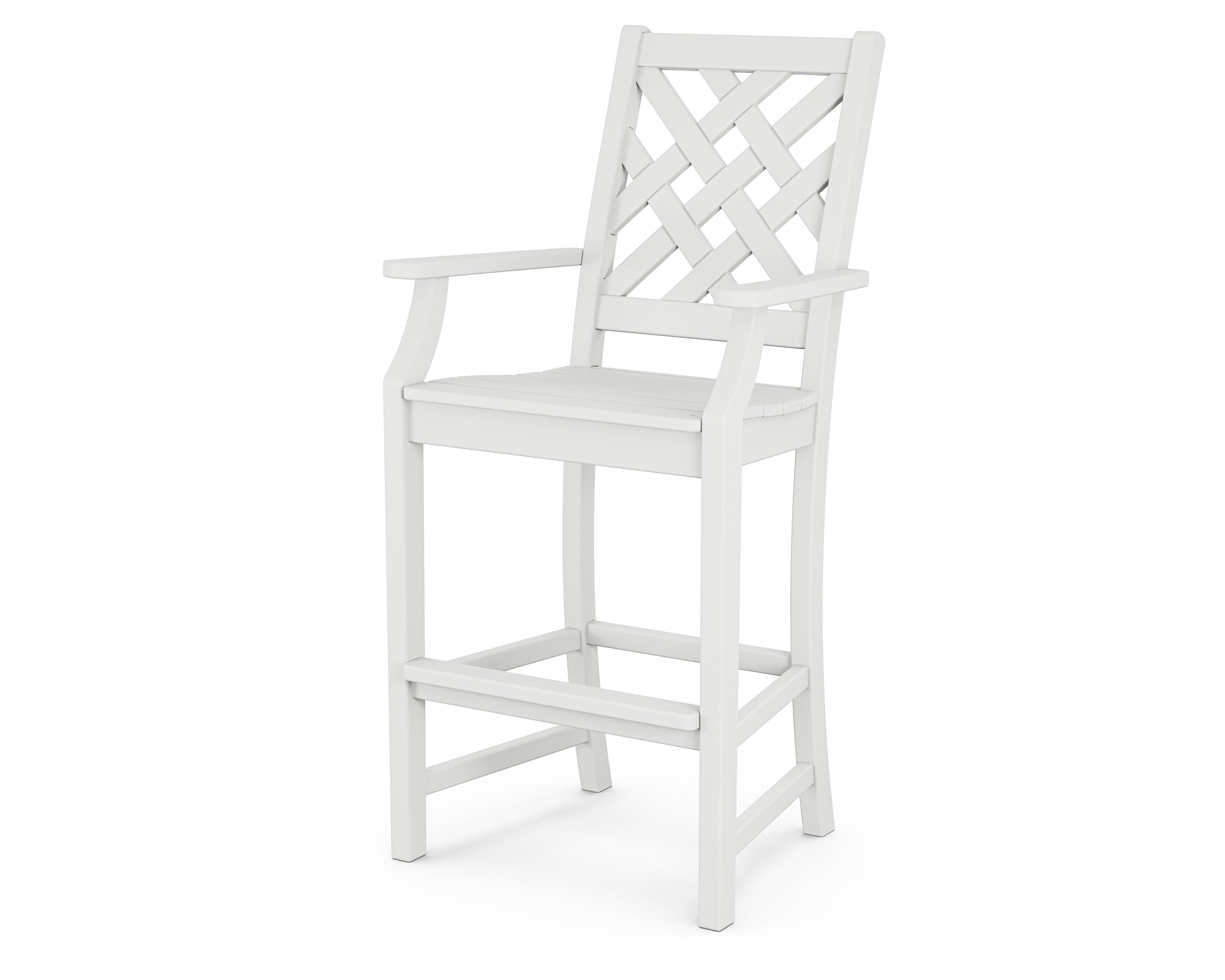 Country Living Wovendale Bar Arm Chair in White