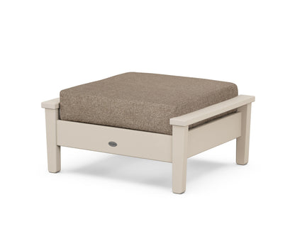 POLYWOOD® Prescott Deep Seating Ottoman in Sand / Spiced Burlap