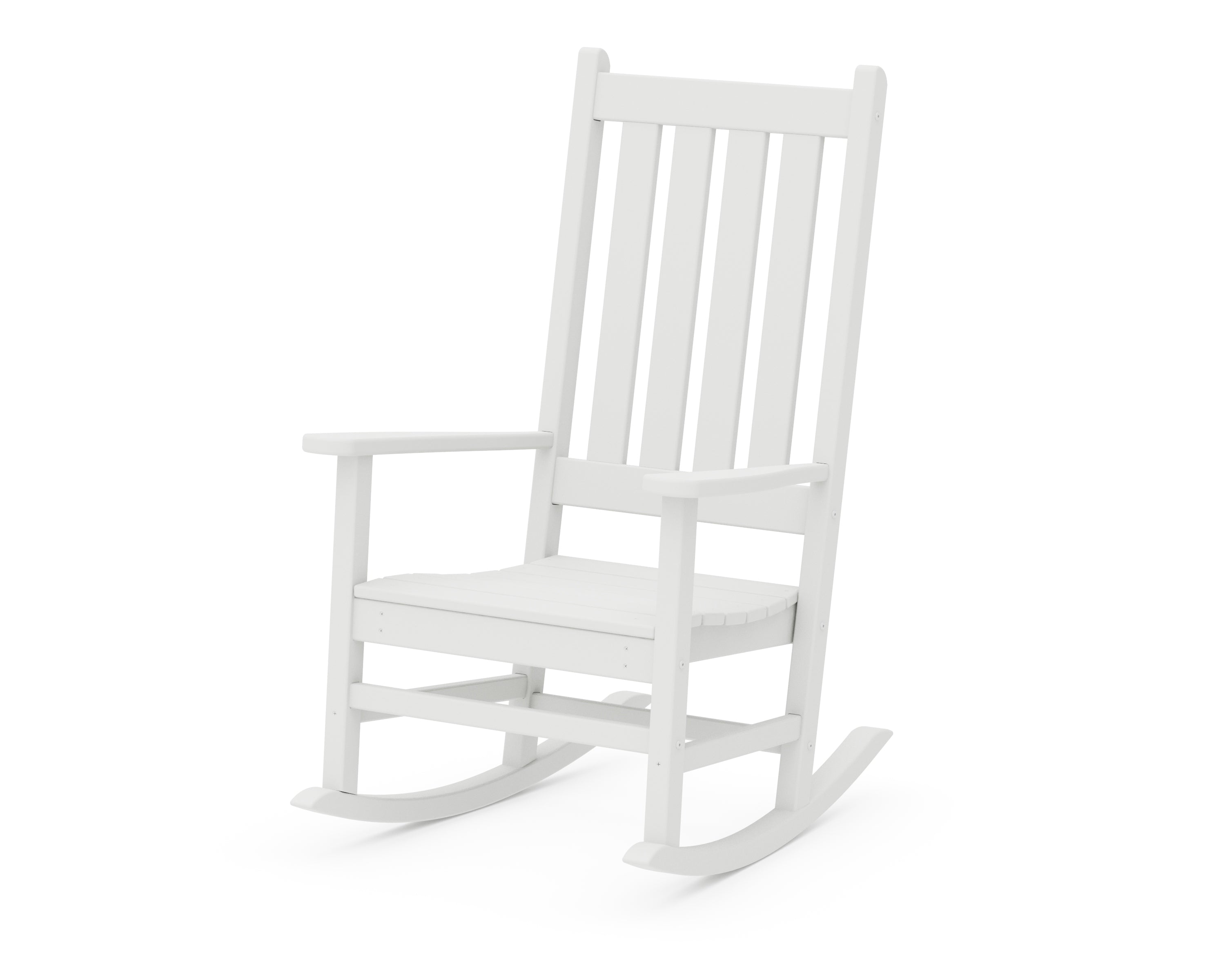 POLYWOOD® Vineyard Porch Rocking Chair in White