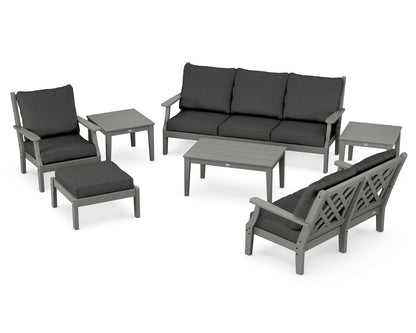 Country Living Wovendale 7-Piece Deep Seating Set in Slate Grey / Spectrum Carbon
