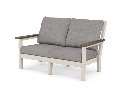 POLYWOOD® Chippendale Deep Seating Loveseat in Sand / Kona / Grey Mist