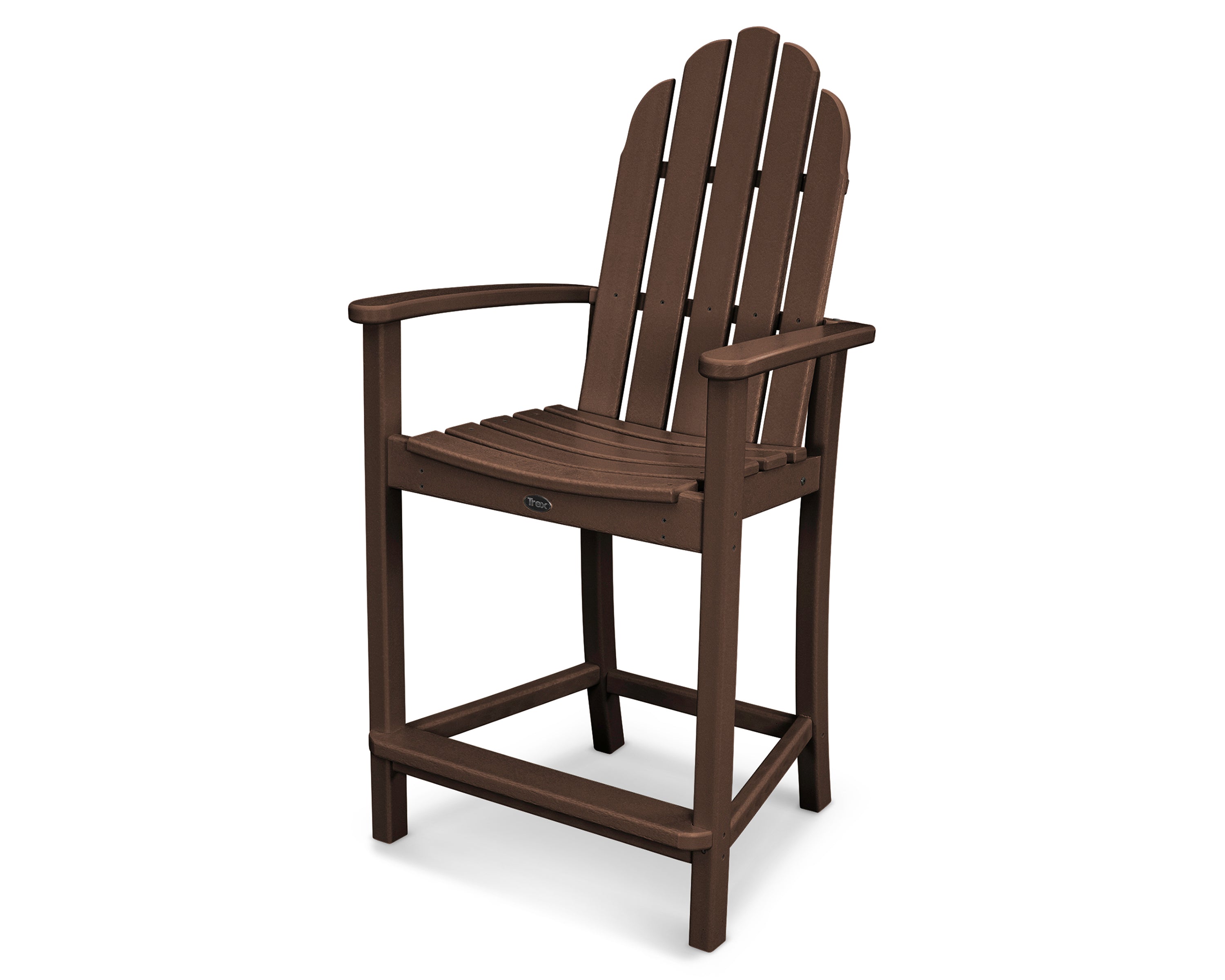 POLYWOOD® Classic Adirondack Counter Chair in Mahogany