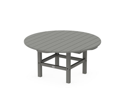 POLYWOOD® Round 37" Conversation Table in Slate Grey