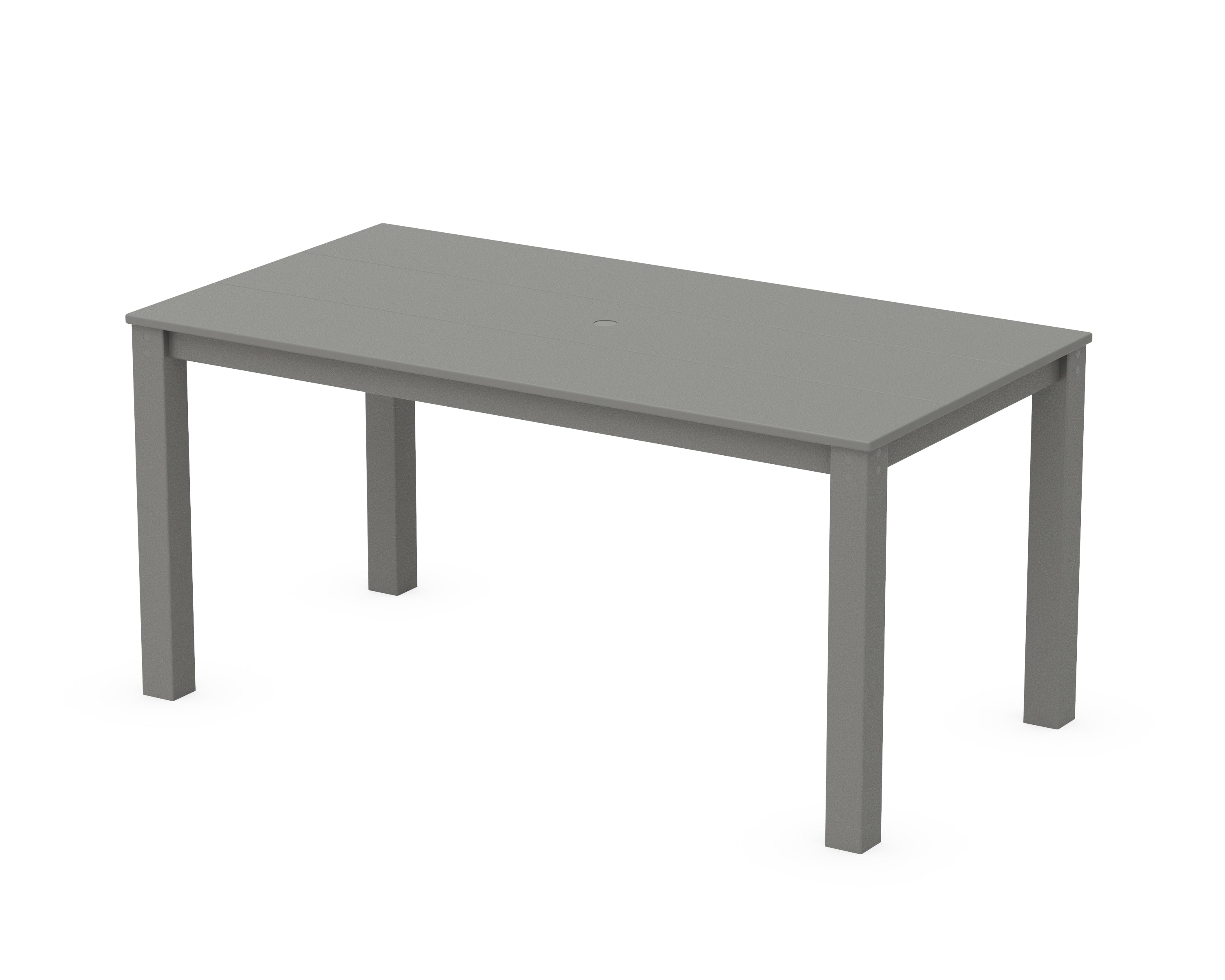 POLYWOOD® Studio Parsons 34" X 64" Dining Table in Slate Grey