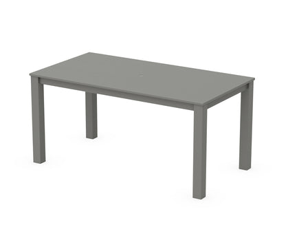 POLYWOOD® Studio Parsons 34" X 64" Dining Table in Slate Grey