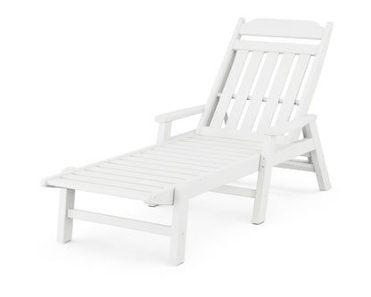 Country Living Cottage Chaise with Arms in White