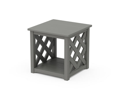 Country Living Wovendale Accent Table in Slate Grey
