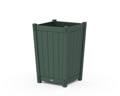 POLYWOOD® Vineyard Large Tapered Square Planter Box in Green