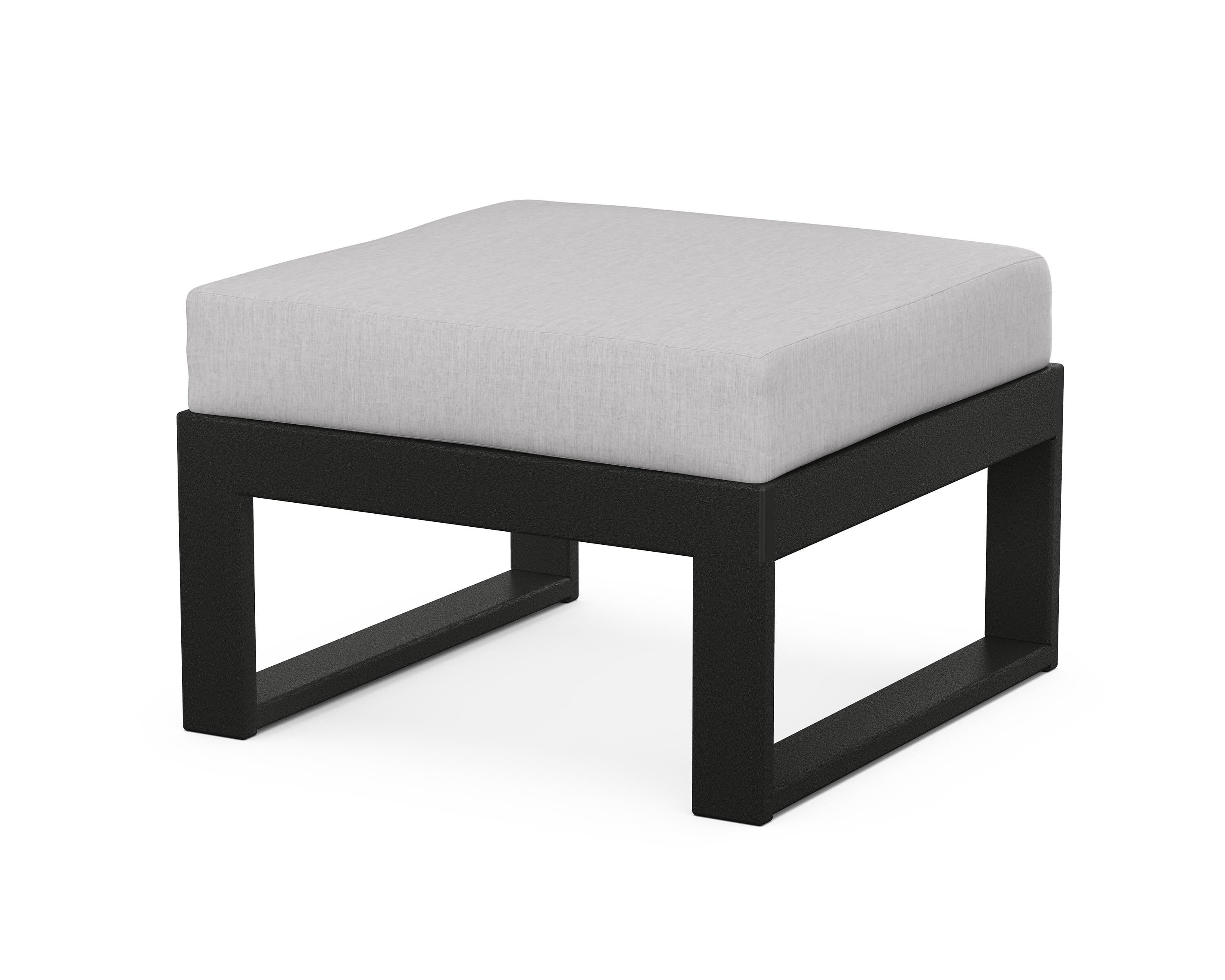 Unbranded Modular Ottoman - Modern in Black / Granite